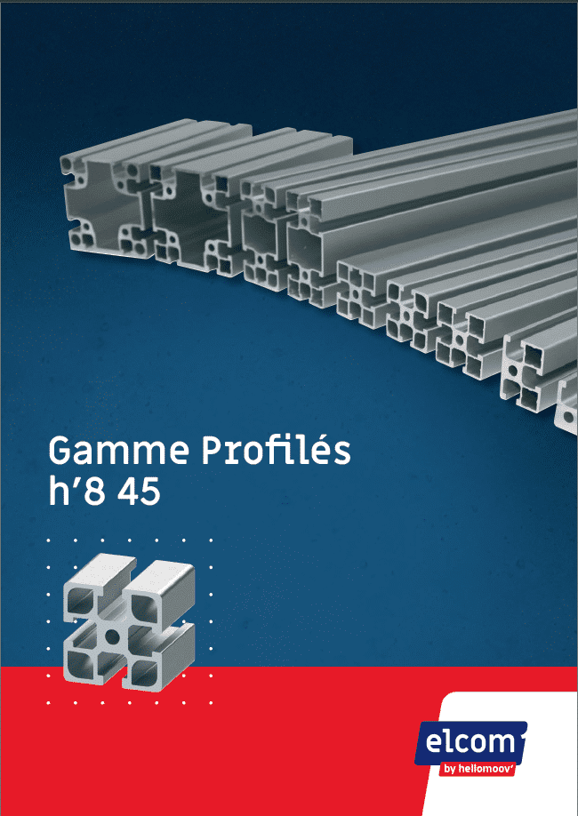Couverture catalogue profilés aluminium h'8 45