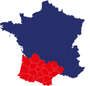 Carte secteur Occitanie et nouvelle aquitaine sud